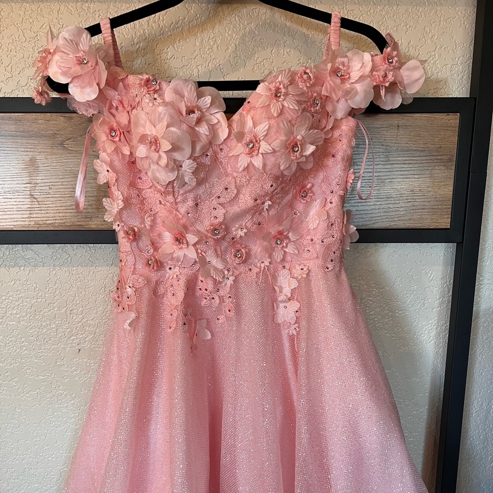 Beautiful Pink Party Dress with Corset
